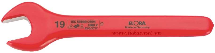Cờ lê cách điện một đầu miệng 22mm, VDE 1000V - ELORA 987-22