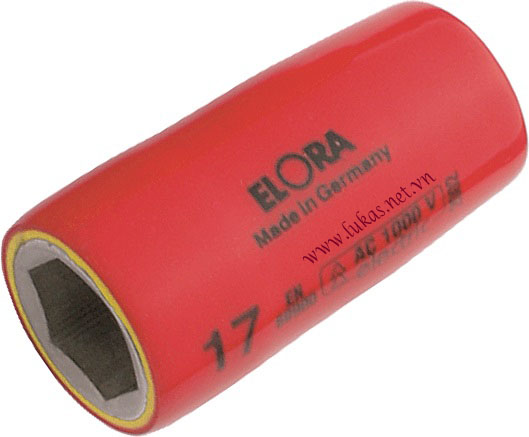Đầu tuýp cách điện 18mm VDE 1000V, ELORA 971-18