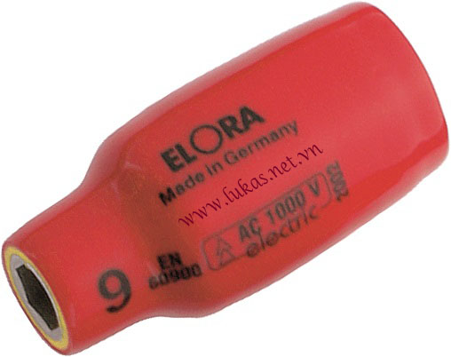 Đầu tuýp cách điện 11mm VDE 1000V, ELORA 971-11