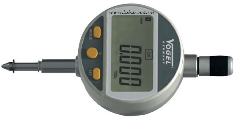 Đồng hồ so điện tử 100mm có bluetooth, chống thấm nước IP51, Vogel 240208
