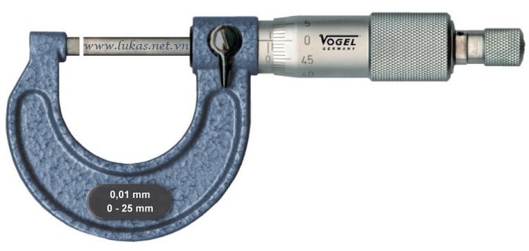 Panme cơ khí đo ngoài thang đo 0-25mm VOGEL 231301