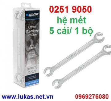 Flare Nut Ring Spanners set 5pcs, open