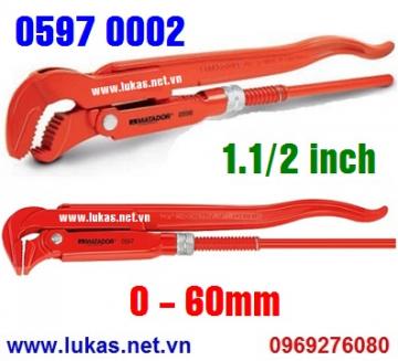 Pipe Wrenches 90° size 1.1/2 inch - 0597 0002