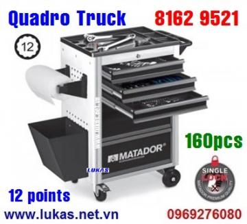 Tủ đồ nghề cao cấp 6 ngăn Quadro Truck, bao gồm 160 món - 8162 9521