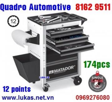 Tủ đồ nghề cao cấp 6 ngăn Quadro Automotive, bao gồm 174 món - 8162 9511