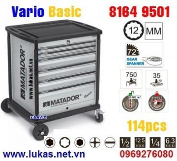 Tool assortment VARIO Basic 6 drawers, 114pcs - 8164 9501