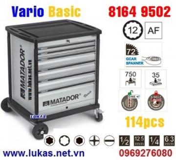 Tool assortment VARIO Basic 6 drawers, 114pcs - 8164 9502