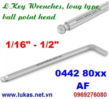 L-Key Wrenches (Hexagon), long, ball point head, AF - 0442 80xx