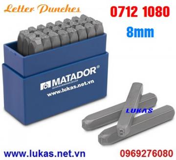 Bộ đục chữ 8mm Matador 0712 1080