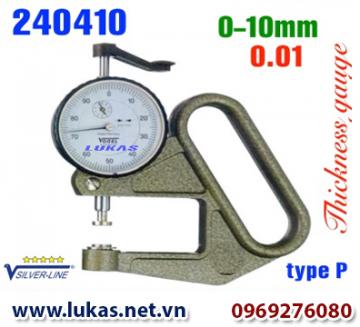 Đồng hồ đo độ dày vật liệu tấm 0-10 mm, 240410, Vogel - Germany