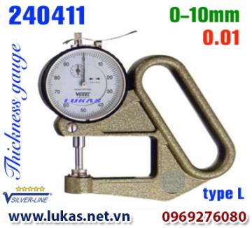 Đồng hồ đo độ dày vật liệu tấm dày 0-10 mm, 240411, Vogel - Germany