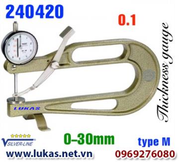 Đồng hồ đo độ dày vật liệu tấm dày 0-30 mm, 240420, Vogel - Germany
