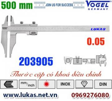 Thước cặp cơ khí 500mm ngàm kẹp 150mm - 203905 - Vogel