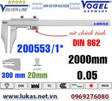 Thước cặp cơ 2000mm ngàm kẹp 300mm - 200553/1* - Vogel
