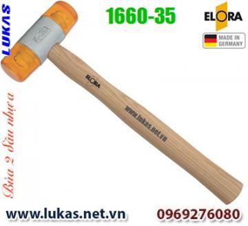 Búa nhựa 2 đầu 35mm - Plastic hammer 35mm - ELORA 1660-35