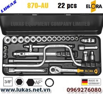 Bộ socket hệ inch 22 món - ELORA 870-AU