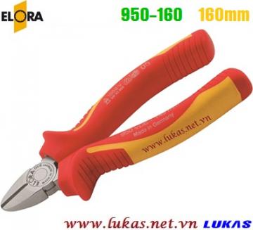 Kìm cắt cách điện 160mm VDE 1000V, ELORA 950-160
