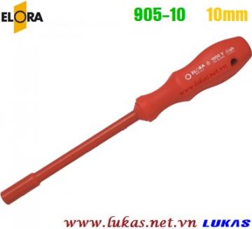 Tuốc nơ vít lục giác âm cách điện 10mm VDE 1000V, ELORA 905-10