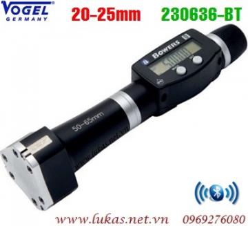Panme điện tử đo lỗ 20-25mm, kết nối bluetooth, tiêu chuẩn IP67, Vogel 230636-BT