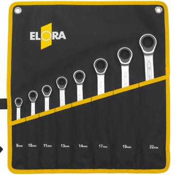 Set-Combination Spanner with Ring Ratchet - ELORA 204-S8MT - 8pcs